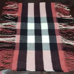 BURBERRY カシミヤダブルフリンジマフラー