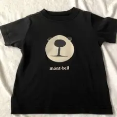 モンベル速乾キッズTシャツ黒くまブラック