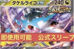 優勝ガチ構築デッキ　タケルライコex 公式スリーブ付き 二重スリーブ
