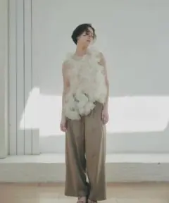 NOTREemor ノートルエモア asymmetry tulle tops