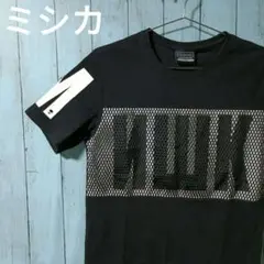 【ミシカ】MISHKA メッシュロゴTシャツ ブラックM