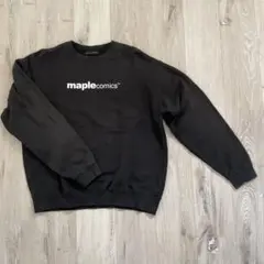 maple comics 黒 スウェットシャツ