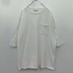 4『プラスワン』半袖 Tシャツ【L】カットソー クルーネック 白 ホワイト 無地