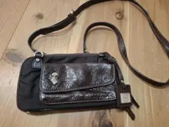 ペレボルサ　ブラウン ショルダーバッグ ウォレットポーチ