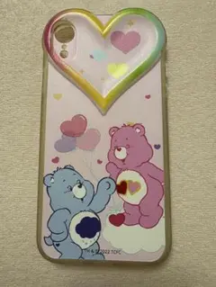 ケアベア iPhoneXRソフトケース ハート