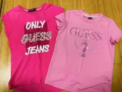 GUESS Jeans ピンク Tシャツ 2枚セット