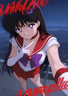 A4　ポスター セーラーマーズ　火野レイ　美少女　ファンアート