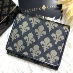 【PATRICK COX✨】パトリックコックス　三つ折り　折財布　がま口　総柄