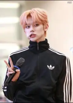 TWICEナヨン着用‼️】adidas ファイヤーバードジャージ 水色 L