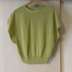 【DOUX ARCHIVES】フレンチスリーブリラックスニットプルオーバー