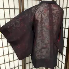 ※C359正絹　夏用　紋紗　羽織　極美品　着物