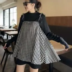 AMELY ギンガムチェック　ラッシュガード