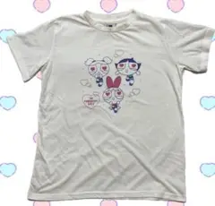 パワーパフガールズ Tシャツ ホワイト 背面に薄いシミ有