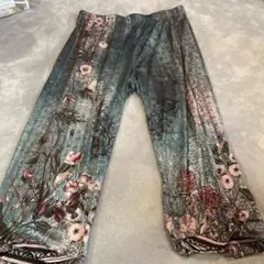 花柄デザイン 2XLサイズ パンツ