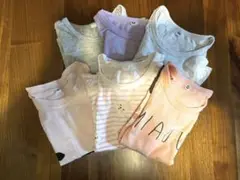 90センチ　女の子Tシャツ　5枚セット　まとめ売り　西松屋　バースデイ