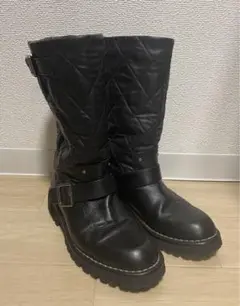 CHANEL シャネル エンジニアレザーブーツ
