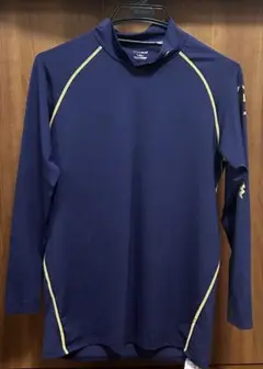 Champion ネイビー 長袖 ハイネックシャツ　Lサイズ