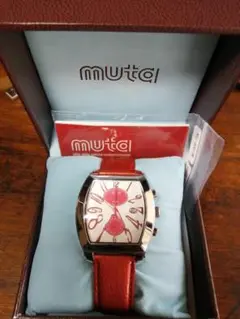 時計 muta MU-8001SS MU8001クォーツクロノグラフ本体 (ステンレスシルバー/ブラック