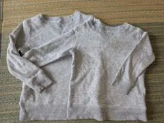 グレー 良品計画 長袖 トレーナー 2枚セット