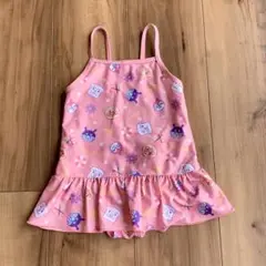 アンパンマン　水着　ワンピース水着　フリル付き　ピンク