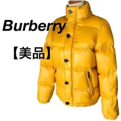 美品 BURBERRY CHILDREN ダウンジャケット フード付き イエロー
