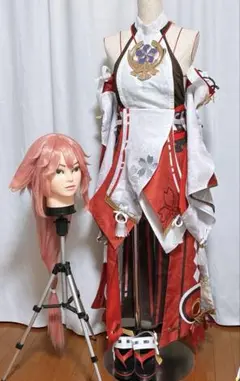 原神 八重神子 コスプレ フルセット