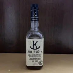 オールドクロウ　ローリングK　バーボンウイスキー古酒　特級　金キャップ オールドクロウ ローリングK バーボンウイスキー古酒 特級 金
