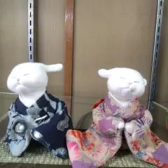 うさぎの着物人形 2体セット