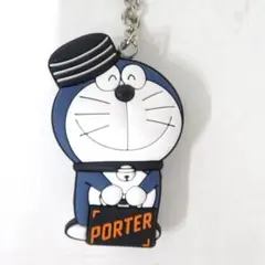ドラえもん キーホルダー PORTER  缶バッジ(新品未使用、未開封)2024 希少 新品 Porter ドラえもん 50周年記念 キーホルダー ネイビー