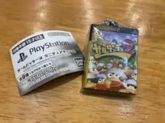 PlayStation ゲームパッケージ　ミニチュアチャーム　サルゲッチュ2