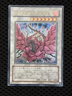 極美品　ブラック・ローズ・ドラゴン　レリーフ　遊戯王