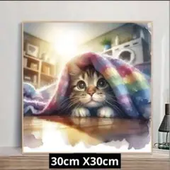 ダイヤモンドアート5D かくれんぼ子猫　キットセット
