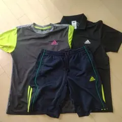 adidas ポロシャツ Tシャツ ショートパンツ Mサイズ 3点セット