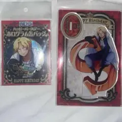 ONEPIECE ワンピース サボ バースデー アクスタ 缶バッジ