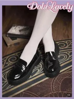 【SHEIN】 ローファー 黒 ブラック 22.5 【38951124】