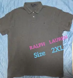 POLO RALPH LAUREN グレー ポロシャツ XXL