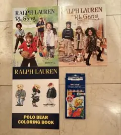ラルフローレン　塗り絵　3冊とおまけの色鉛筆　　ポロベア