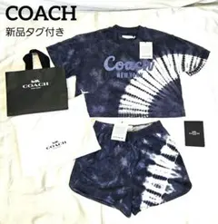 新品　COACH　コーチ　タイダイ柄　半袖　短パン　セット　セットアップ