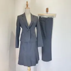 n♡line スカートスーツ パンツ 3点セット 7号 S グレー