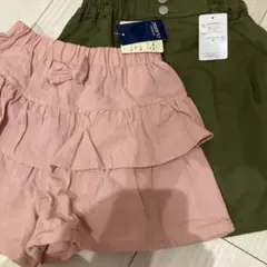 フリル付き　ショートパンツ 130 タグ付き