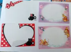 ディズニー　フォトフレームシート　4種✕2