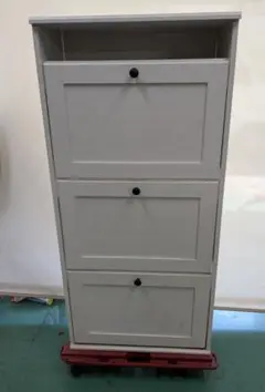 【中古】大阪引取限定 IKEA BRUSALI シューズボックス3段 即買い❌