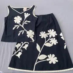 シビラ 花柄ノースリーブツーピース
