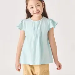 ever closet　袖フリルトップス　Tシャツ　カットソー100cm