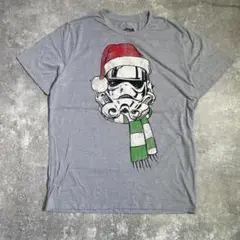 STAR WARS サンタ　ストームトルーパー 半袖 Tシャツ　グレー　XL