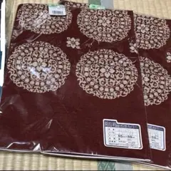 新品保管品　座布団カバー 和風デザイン 2枚　55cmx59cm 日本製