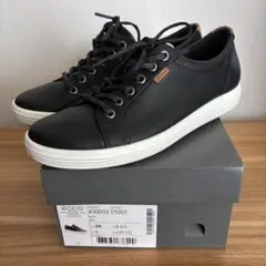 24.5cm　エコー ECCO レディース スニーカー　レザー　定価27500円