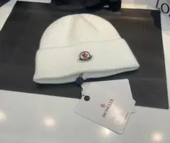 MONCLER ホワイト ニット帽
