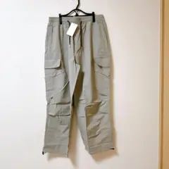グレー カーゴパンツ 複数ポケット　 夏用 ロングパンツ メンズ オーバーサイズ