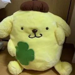 ポムポムプリン ギガジャンボ　しあわせのクローバー　ぬいぐるみ　サンリオ　セガ